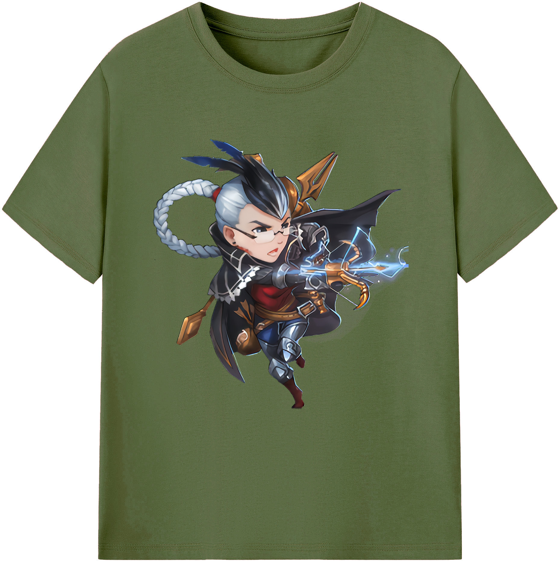 リーグ・オブ・レジェンド League of Legends LOL 綿100％半袖Tシャツ（フロントプリント）